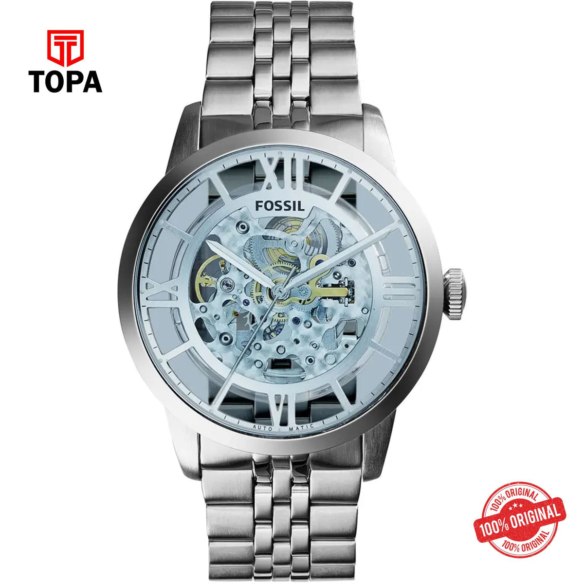 Topa Fossil-ME-3073-Townsman-Metal-Band-Men-Watch - Product Image 1