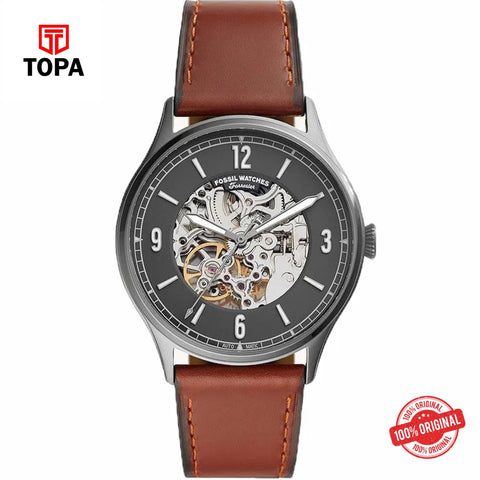 Topa Fossil-ME-3178-Forrester-Automatic-Leather-Band-Men-Watch - Product Image 1