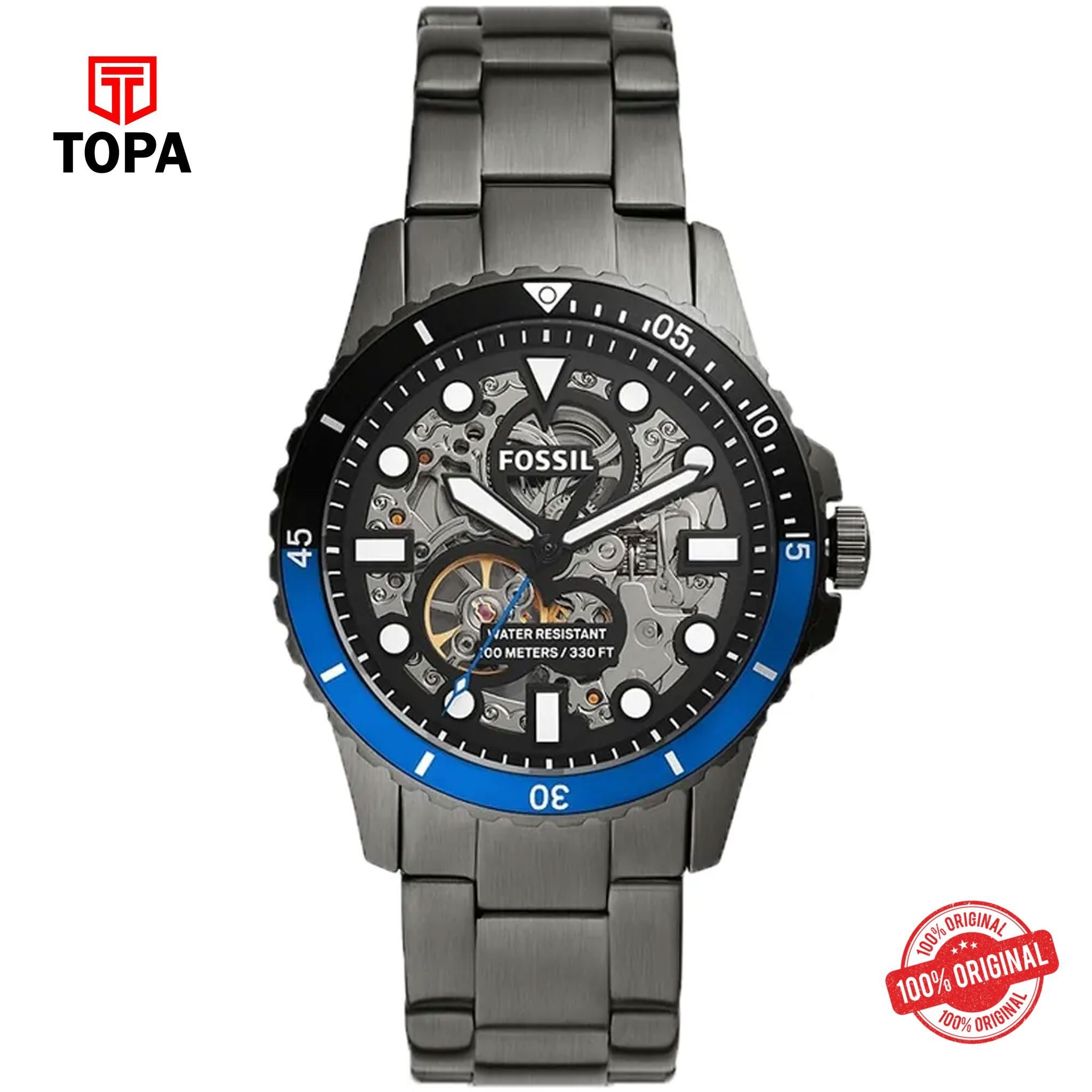 Topa Fossil-ME-3201-Metal-Band-Men-Watch - Product Image 1