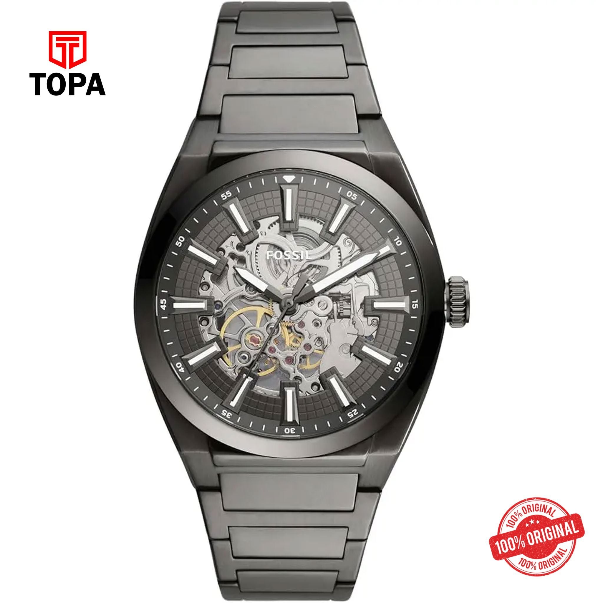 Topa Fossil-ME-3206-Everett-Metal-Band-Men-Watch - Product Image 1