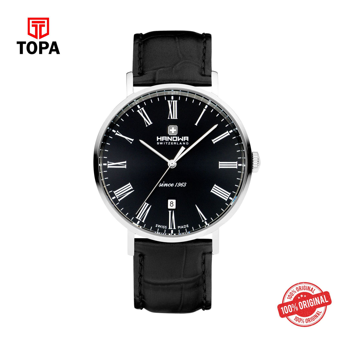 Topa HANOWA - HAWGB0001001 - MEN'S LEATHER WRIST WATCH - Product Image 1