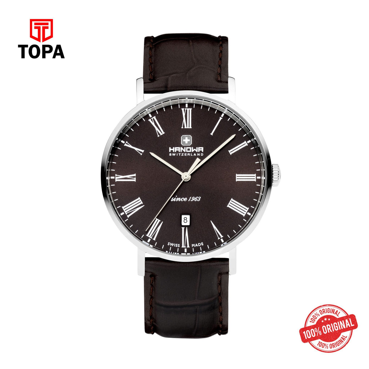 Hanowa HAWGB0001002 Quartz Analog Men's Watch with brown dial