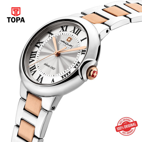 Hanowa HAWLG0001560 Quartz Analog Women's Watch with silver dial