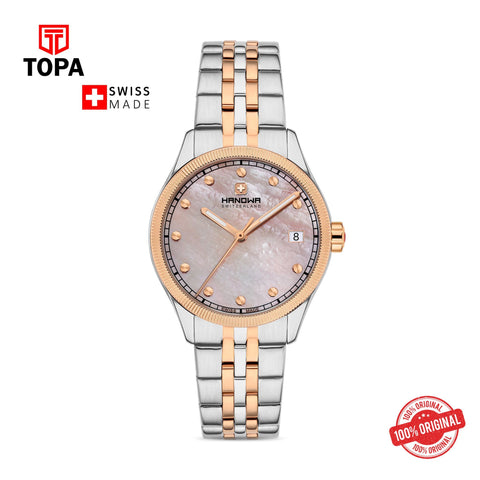 Hanowa HAWLH0002260 Quartz Analog Women's Watch with rose mother of pearl dial