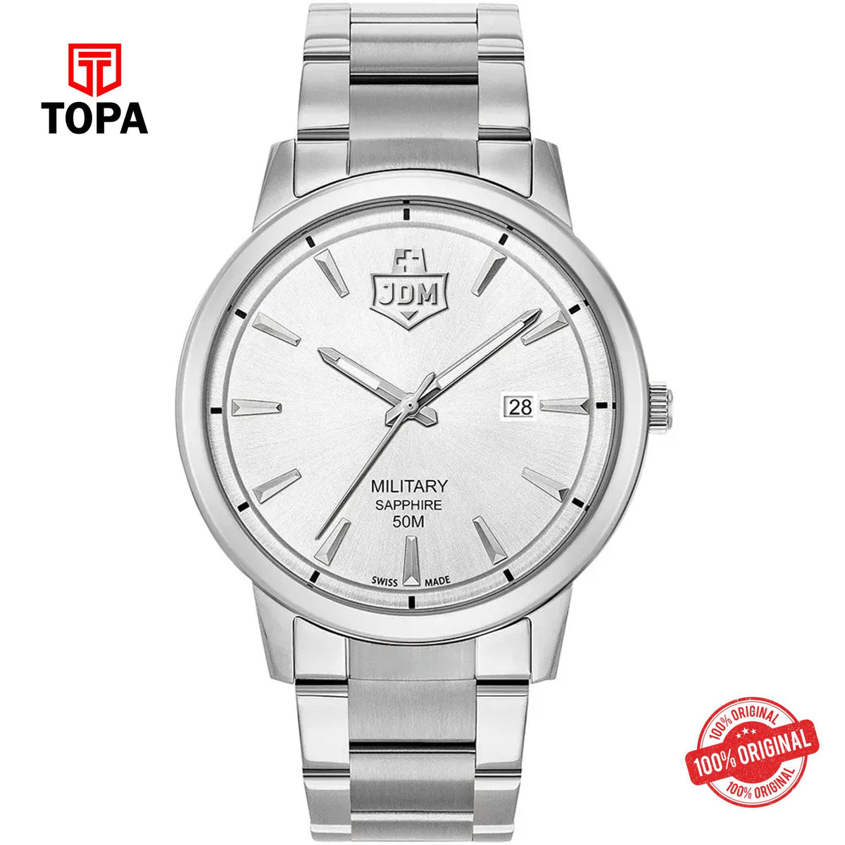 Topa JDM-Military-JDM-WG006-05-BRAVO-I-Metal-Band-Men-Watch - Product Image 1