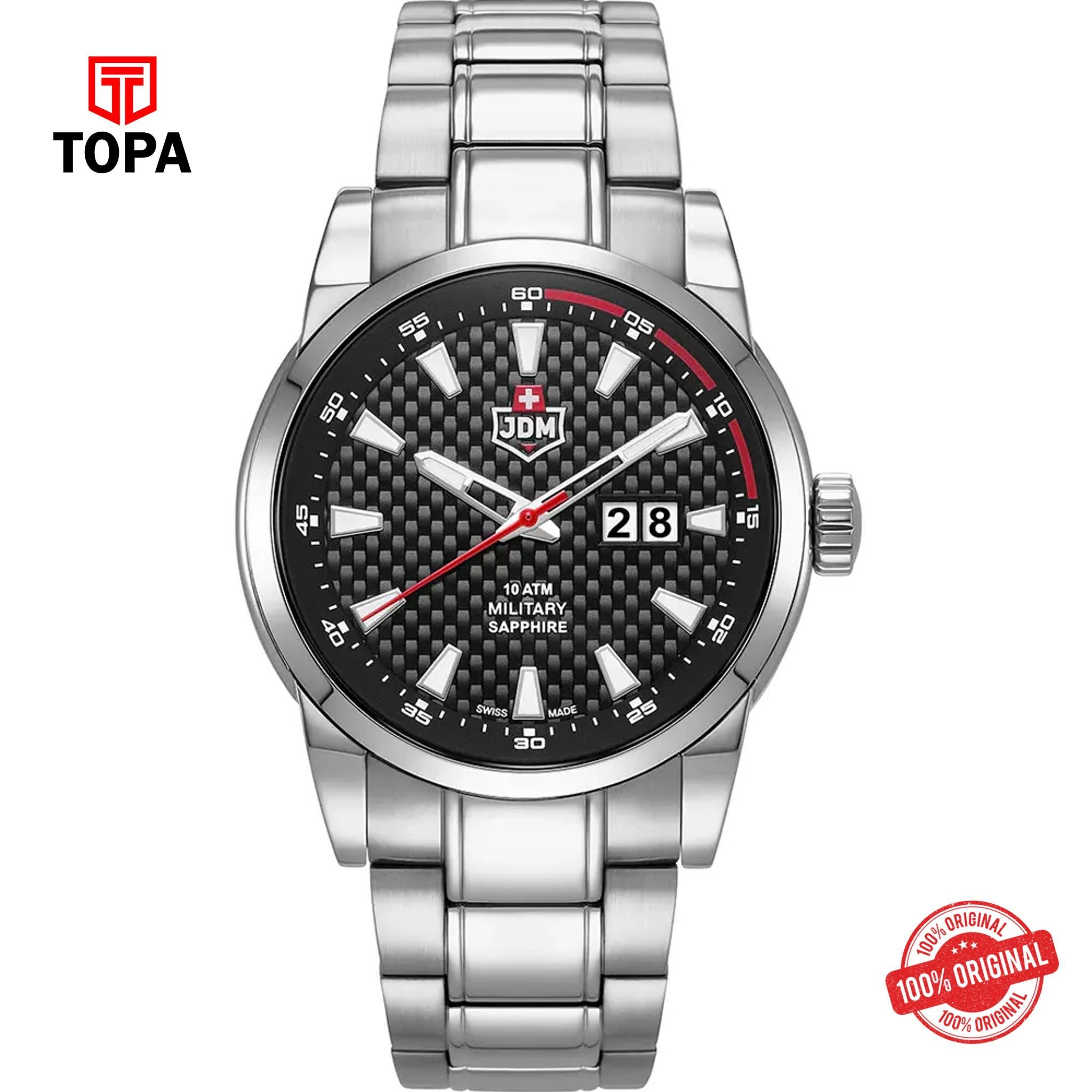 Topa JDM-Military-JDM-WG013-04-FOXTROT-Metal-Band-Men-Watch - Product Image 1