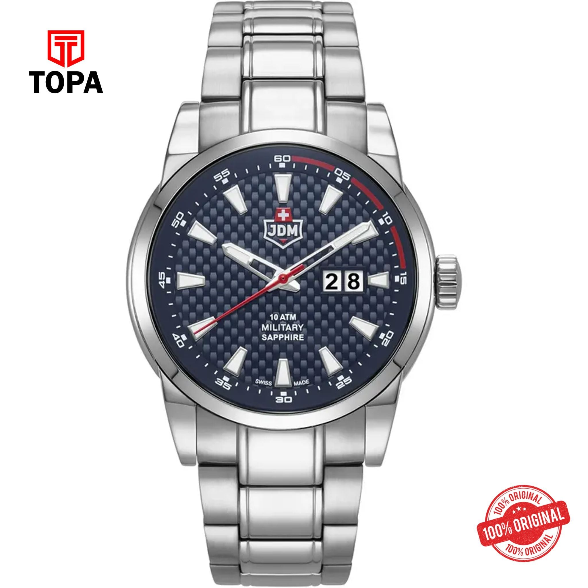 Topa JDM-Military-JDM-WG013-05-FOXTROT-Metal-Band-Men-Watch - Product Image 1