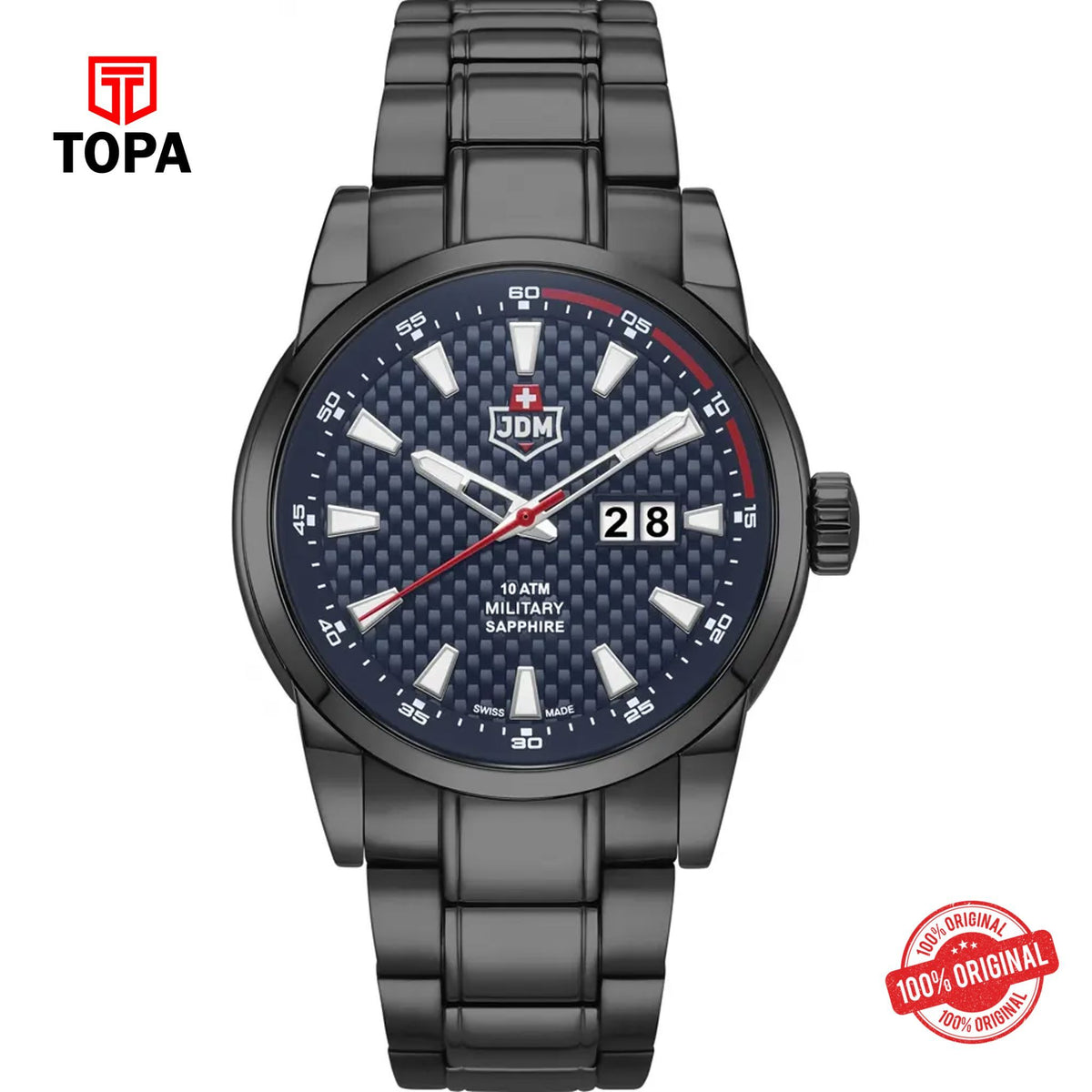 Topa JDM-Military-JDM-WG013-06-FOXTROT-Metal-Band-Men-Watch - Product Image 1
