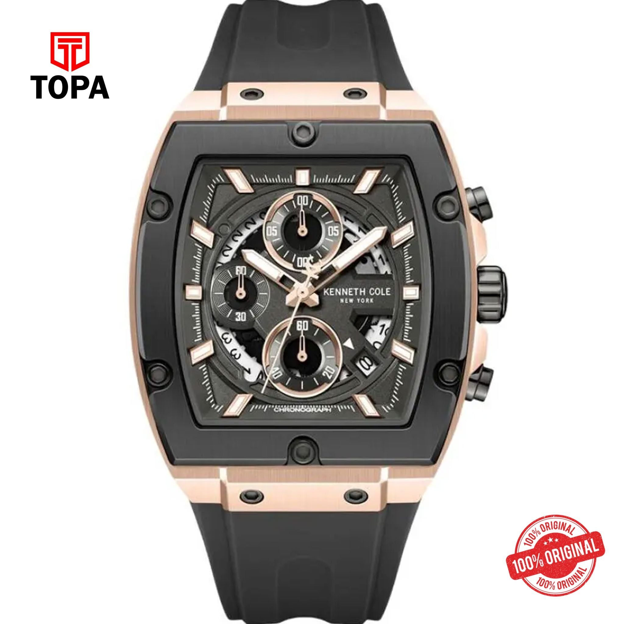 Topa Kenneth-Cole-KCWGO0067602-Rubber-Band-Men-Watch - Product Image 1