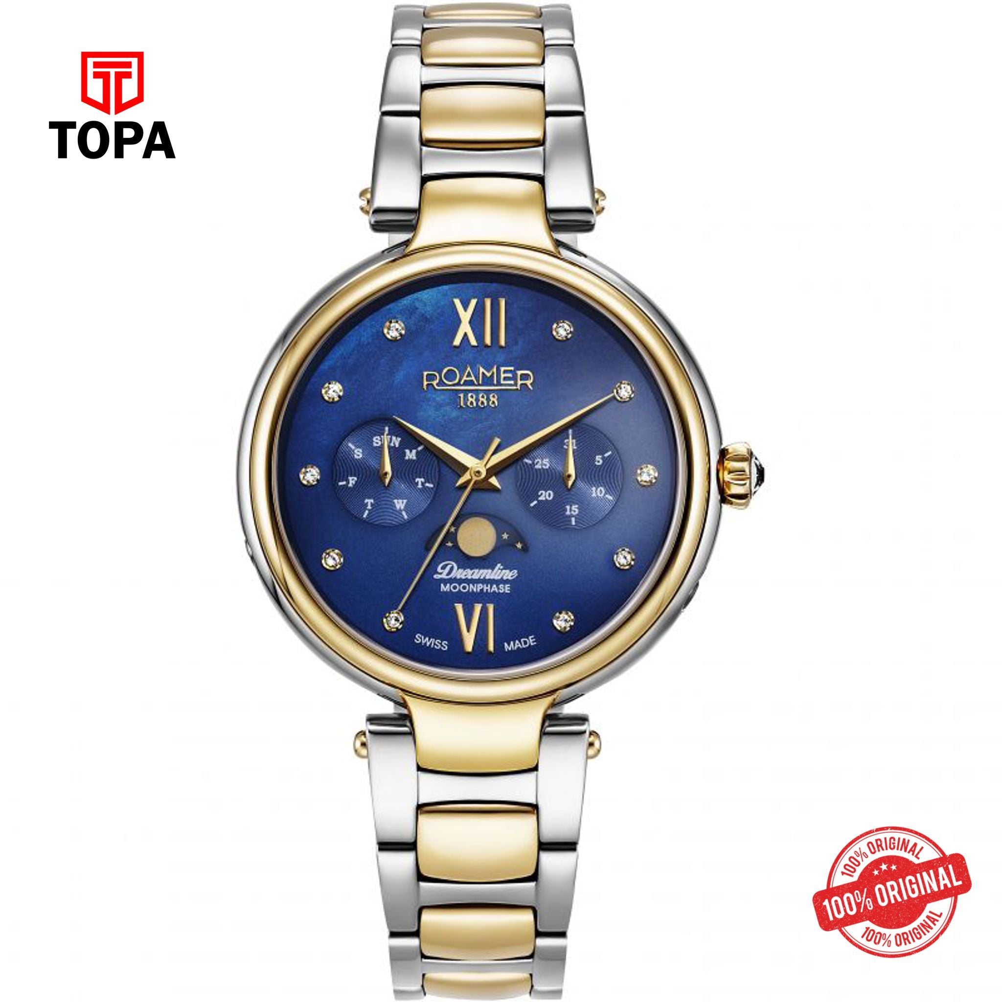 Topa Ladies - 858801 48 49 50 - Roamer Dreamline Moonphase Watch - Product Image 1