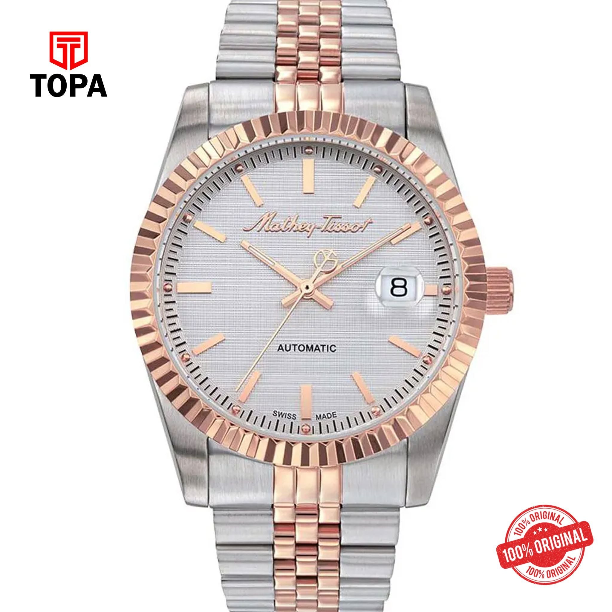 Topa Mathey-Tissot-H1810ATRA-Automatic-Metal-Band-Men-Watch - Product Image 1