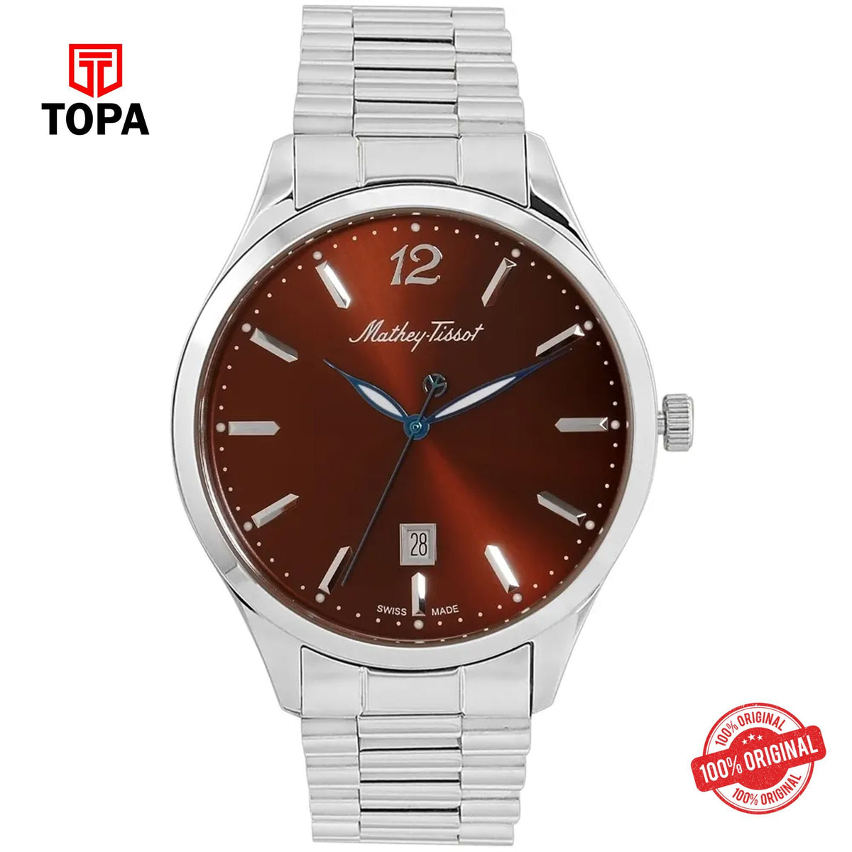 Topa Mathey-Tissot-H411MAM-Metal-Band-Men-Watch - Product Image 1