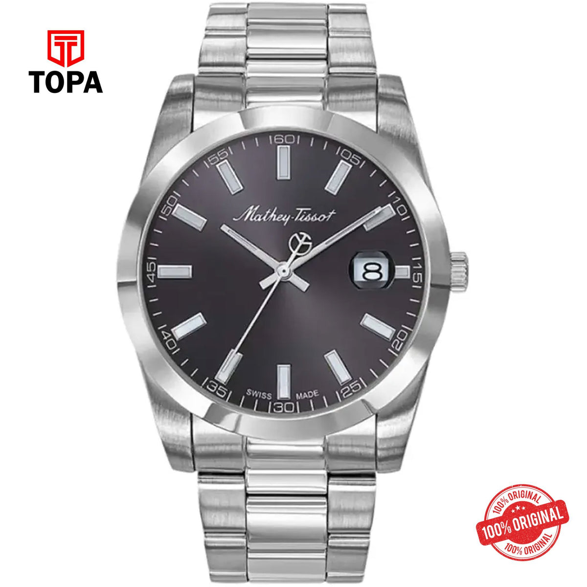 Topa Mathey-Tissot-H450AN-Metal-Band-Men-Watch - Product Image 1