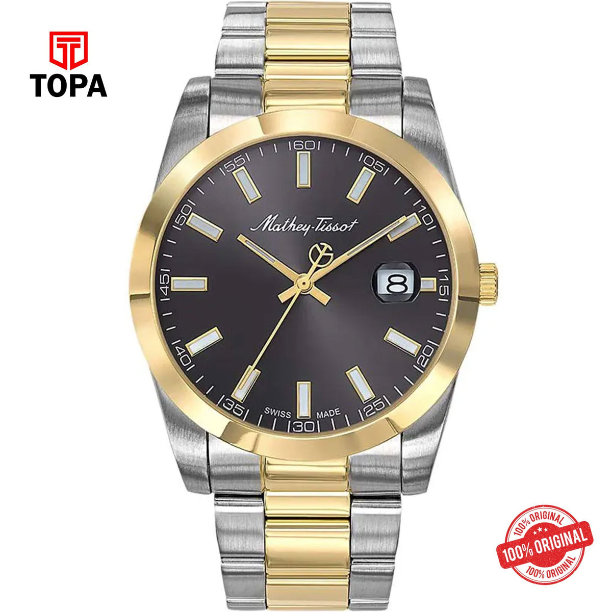 Topa Mathey-Tissot-H450BN-Metal-Band-Men-Watch - Product Image 1
