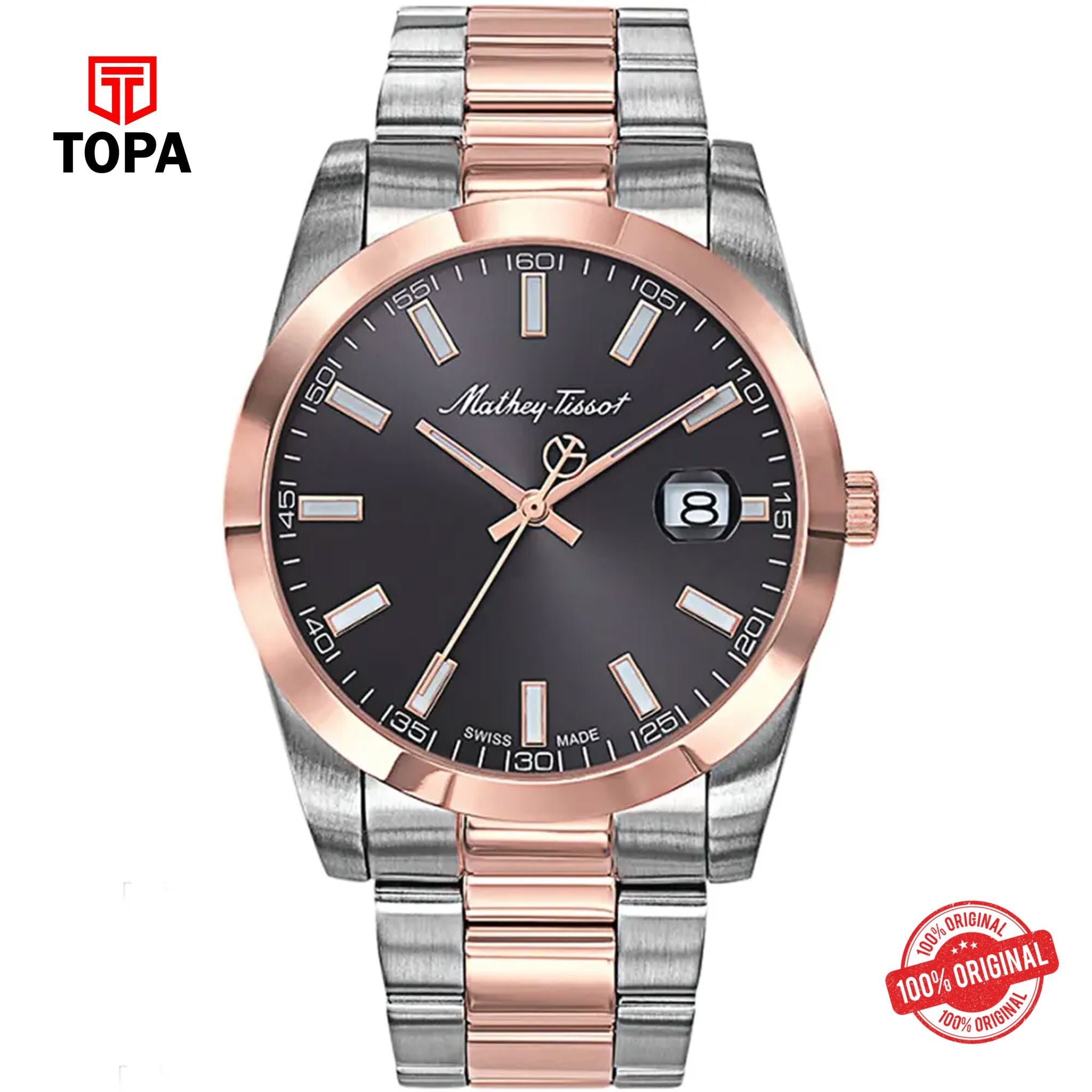 Topa Mathey-Tissot-H450RN-Metal-Band-Men-Watch - Product Image 1