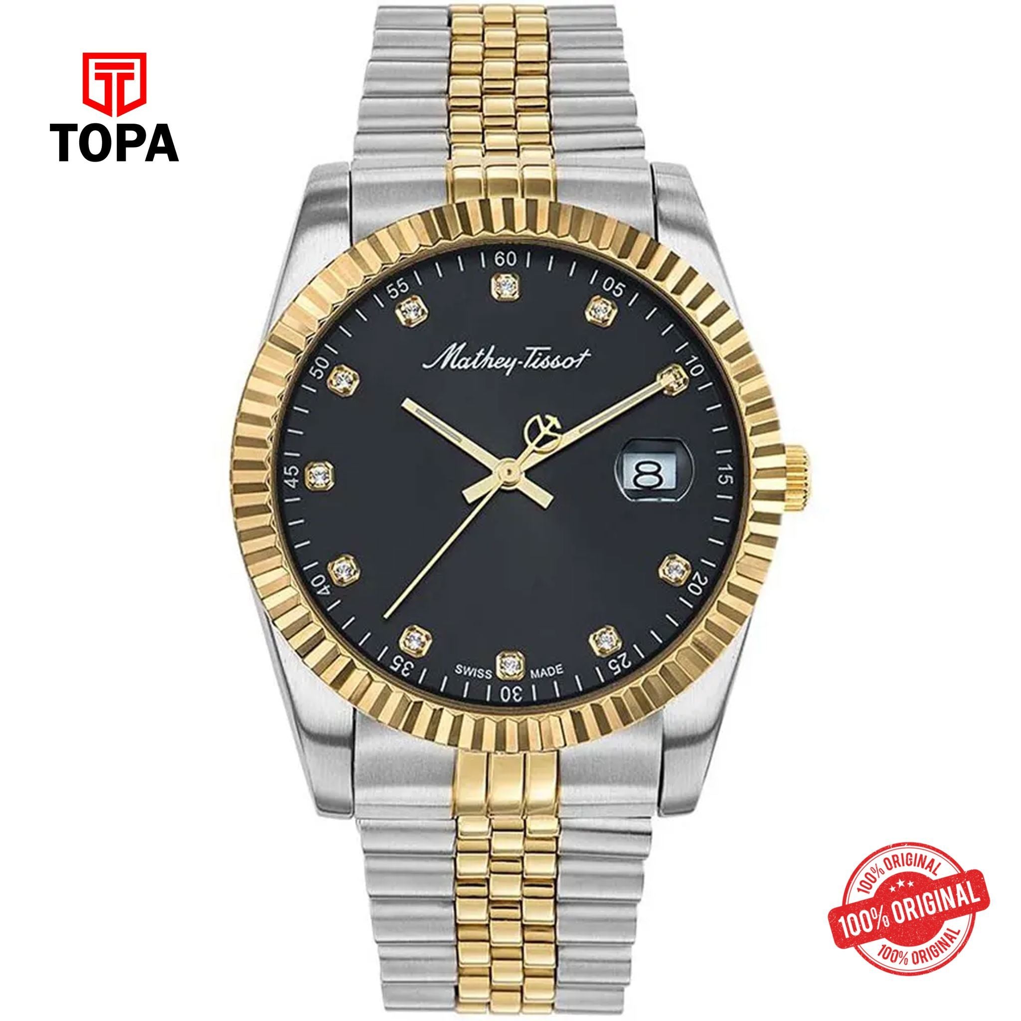 Topa Mathey-Tissot-H710BN-Metal-Band-Men-Watch - Product Image 1