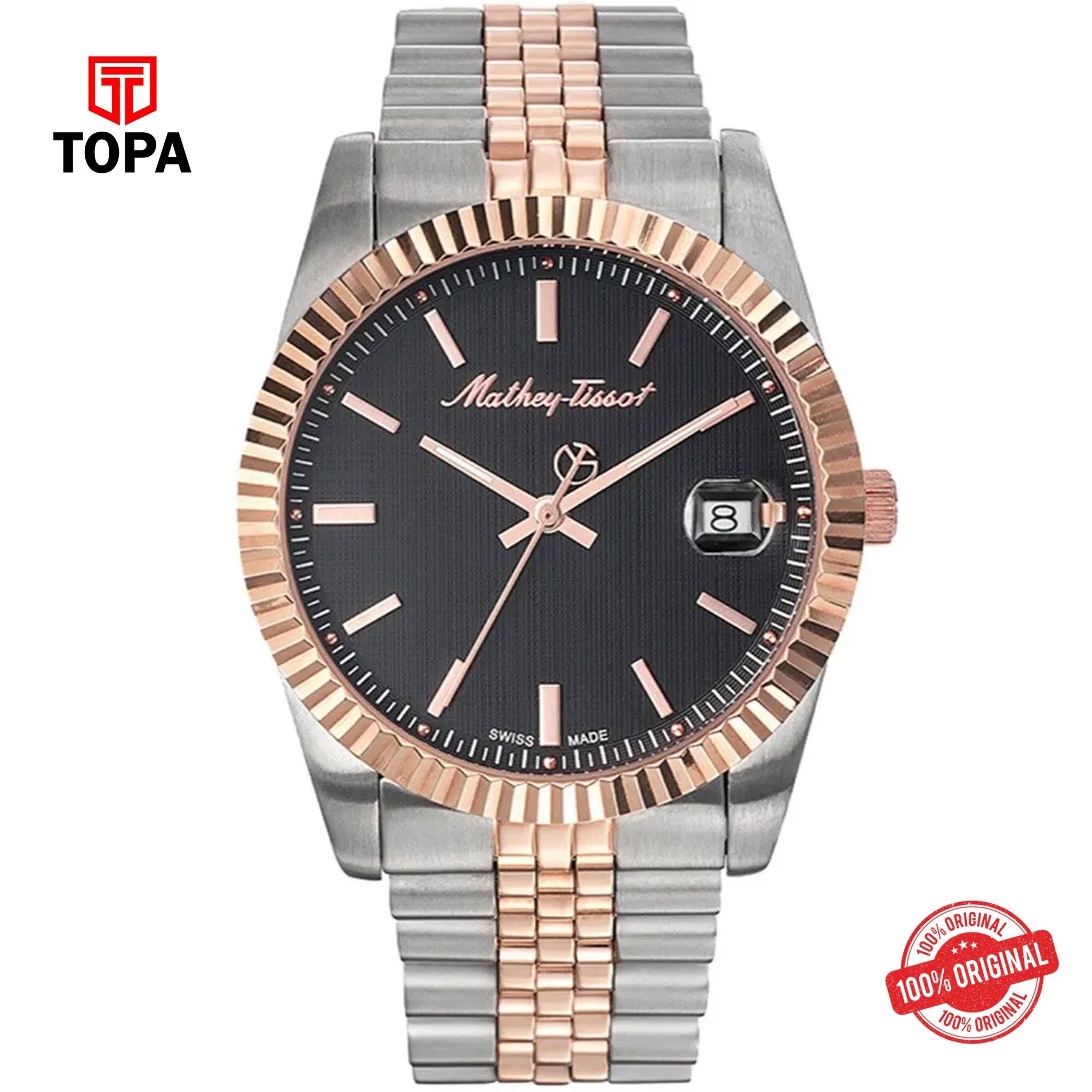 Topa Mathey-Tissot-H810RN-Metal-Band-Men-Watch - Product Image 1