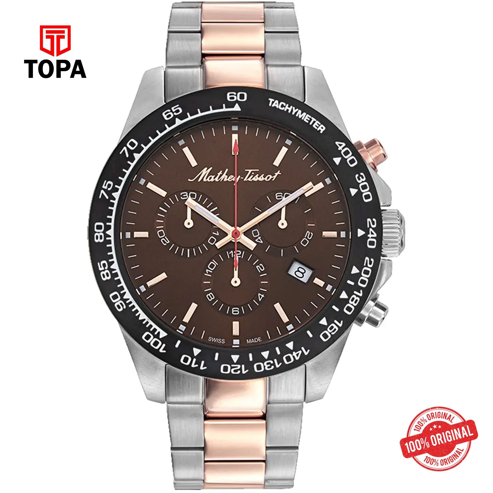Topa Mathey-Tissot-H901CHRM-Metal-Band-Men-Watch - Product Image 1