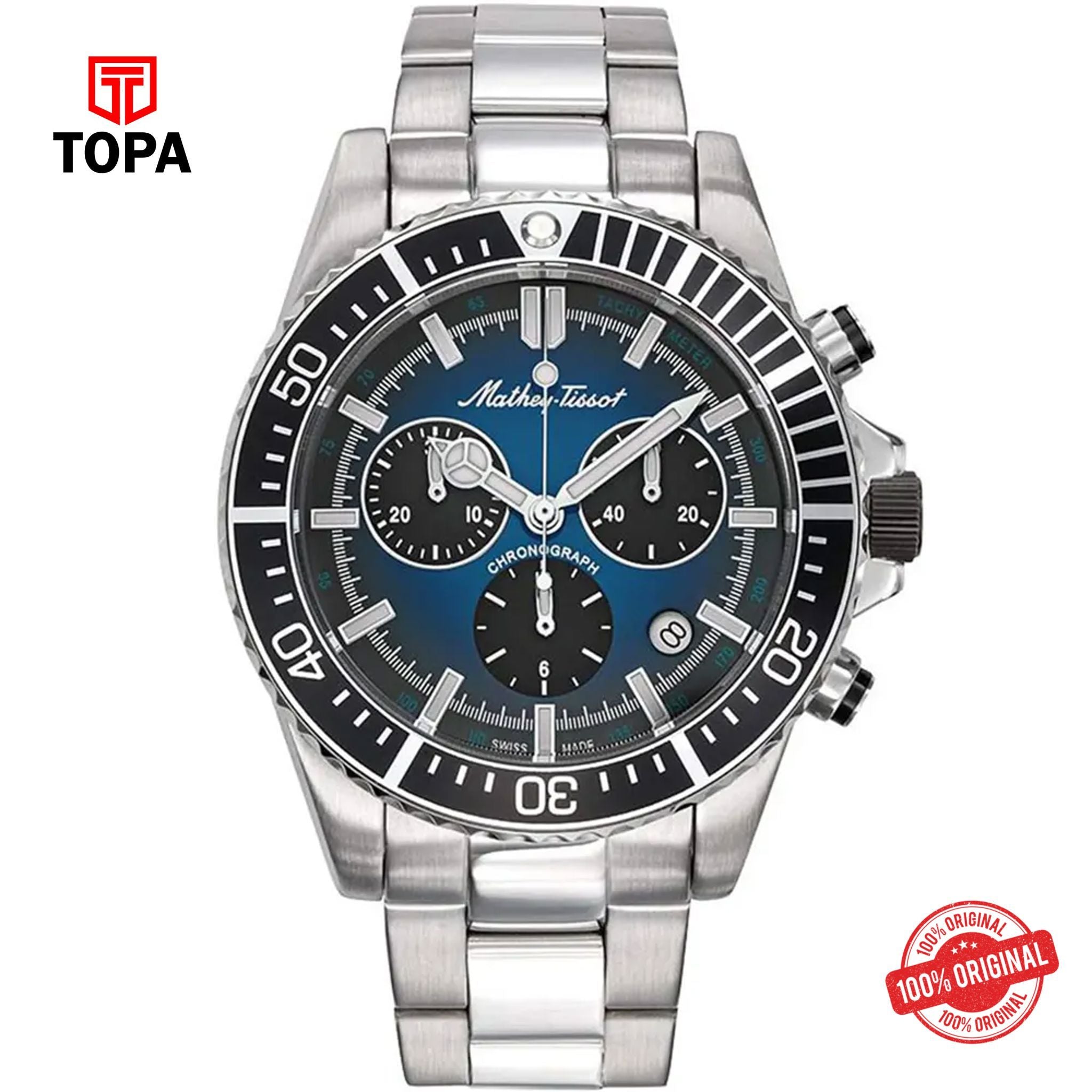 Topa Mathey-Tissot-H908CHABU-Metal-Band-Men-Watch - Product Image 1