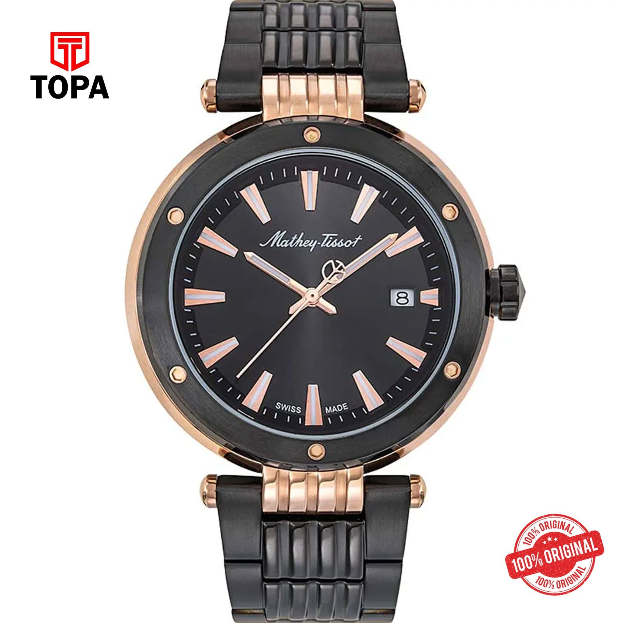 Topa Mathey-Tissot-H912NR-Metal-Band-Men-Watch - Product Image 1