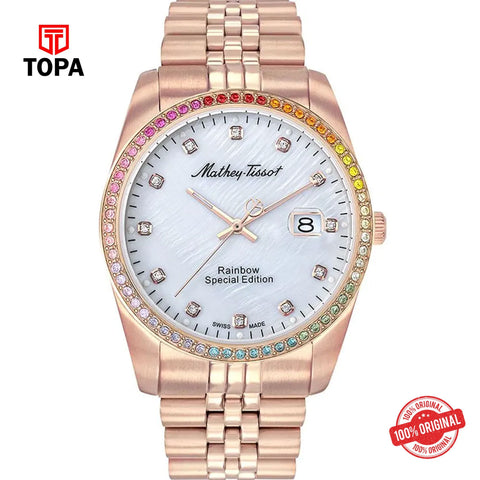 Topa Mathey-Tissot-Rainbow-H809PQI-Metal-Band-Men-Watch - Product Image 1
