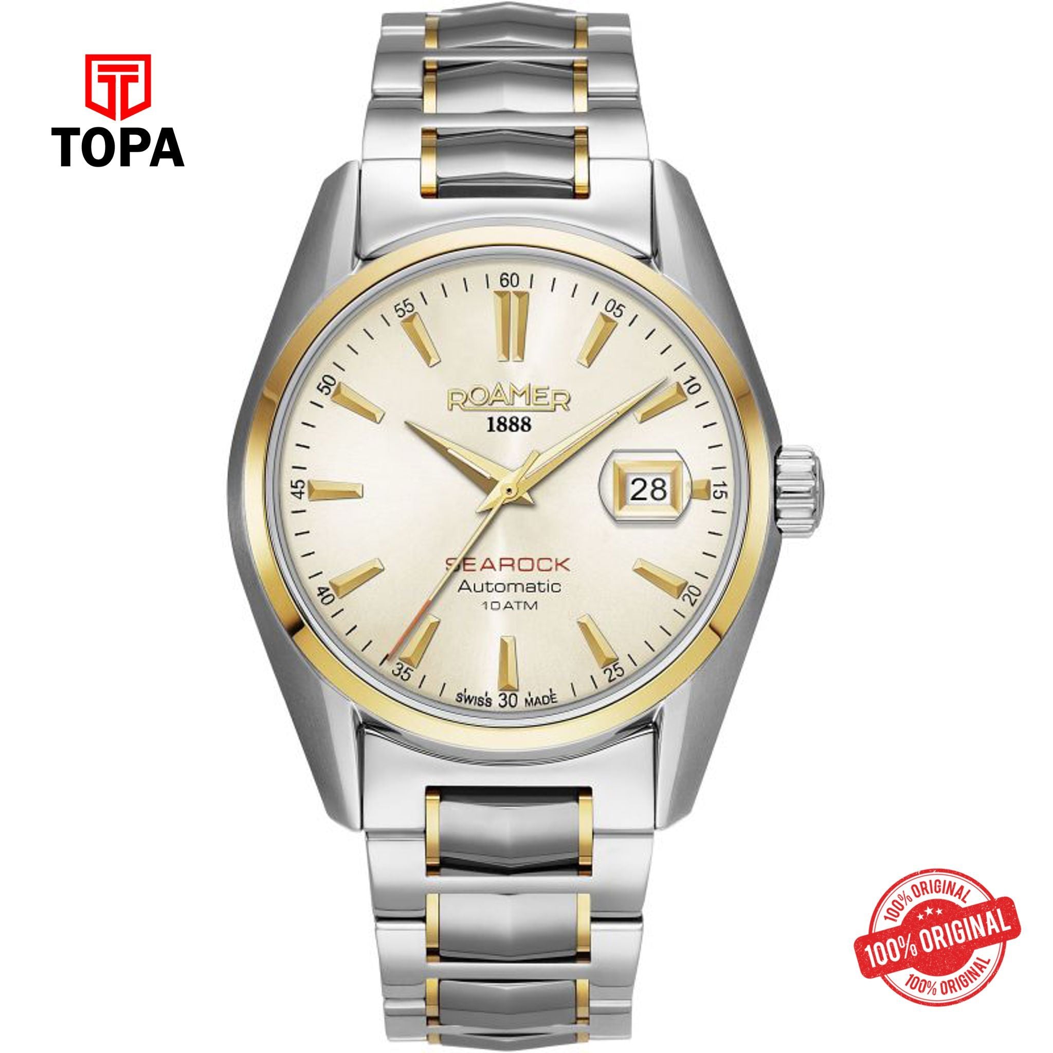 Topa Mens Roamer - 210665 49 25 20 - Searock Gold Bicolour Automatic Watch - Product Image 1