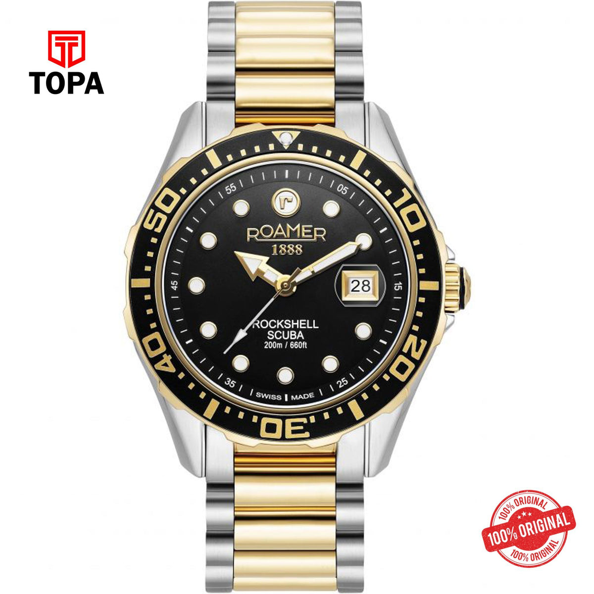 Topa Mens Roamer - 220858-47-85-50 -  Rockshell Mark Bracelet Watch - Product Image 1