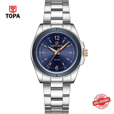 Topa NaviForce-NF5062L-CH-BLU-Metal-Band-Women-Watch - Product Image 1