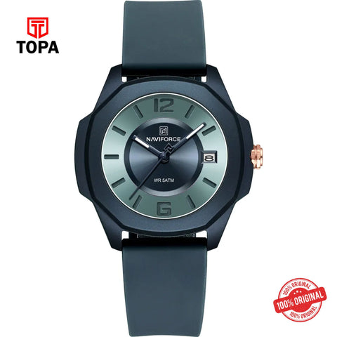 Topa NaviForce-NF7107G-BLU-BLU-Rubber-Band-Men-Watch - Product Image 1