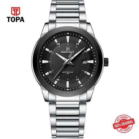 Topa NaviForce-NF8029G-CH-BLK-Metal-Band-Men-Watch - Product Image 1