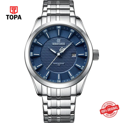 Topa NaviForce-NF8032G-CH-BLU-Metal-Band-Men-Watch - Product Image 1