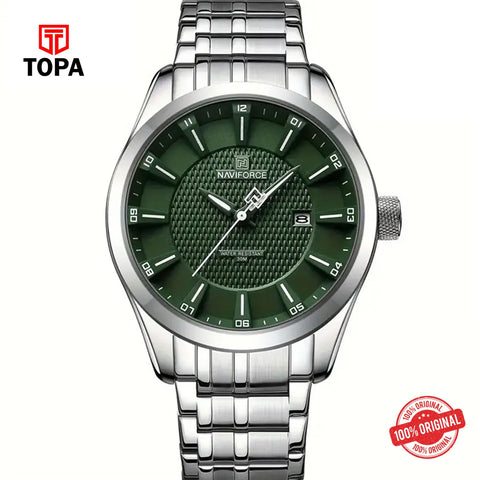Topa NaviForce-NF8032G-CH-GRN-Metal-Band-Men-Watch - Product Image 1