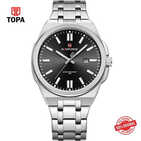 Topa NaviForce-NF9226-CH-BLK-Metal-Band-Men-Watch - Product Image 1