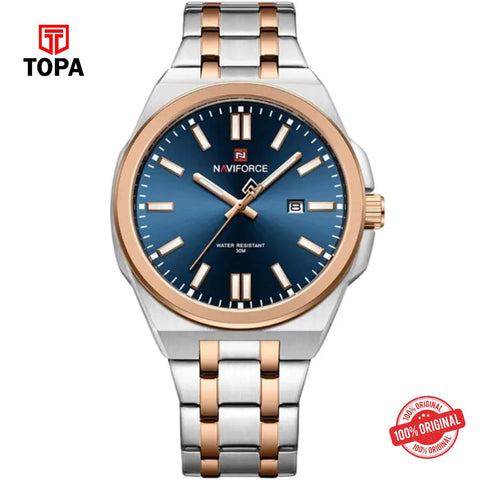 Topa NaviForce-NF9226G-TTRG-BLU-Metal-Band-Men-Watch - Product Image 1