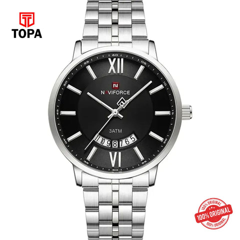 Topa NaviForce-NF9238G-CH-BLK-Metal-Band-Men-Watch - Product Image 1