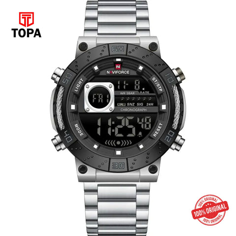 Topa NaviForce-NF9241G-CH-BLK-DIGI-Metal-Band-Men-Watch - Product Image 1