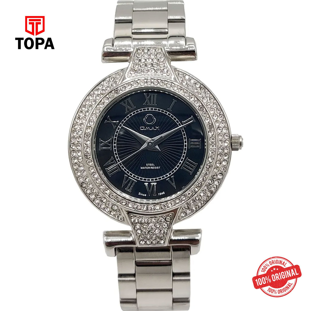 Topa Omax-36SYP26I-Metal-Band-Women-Watch - Product Image 1
