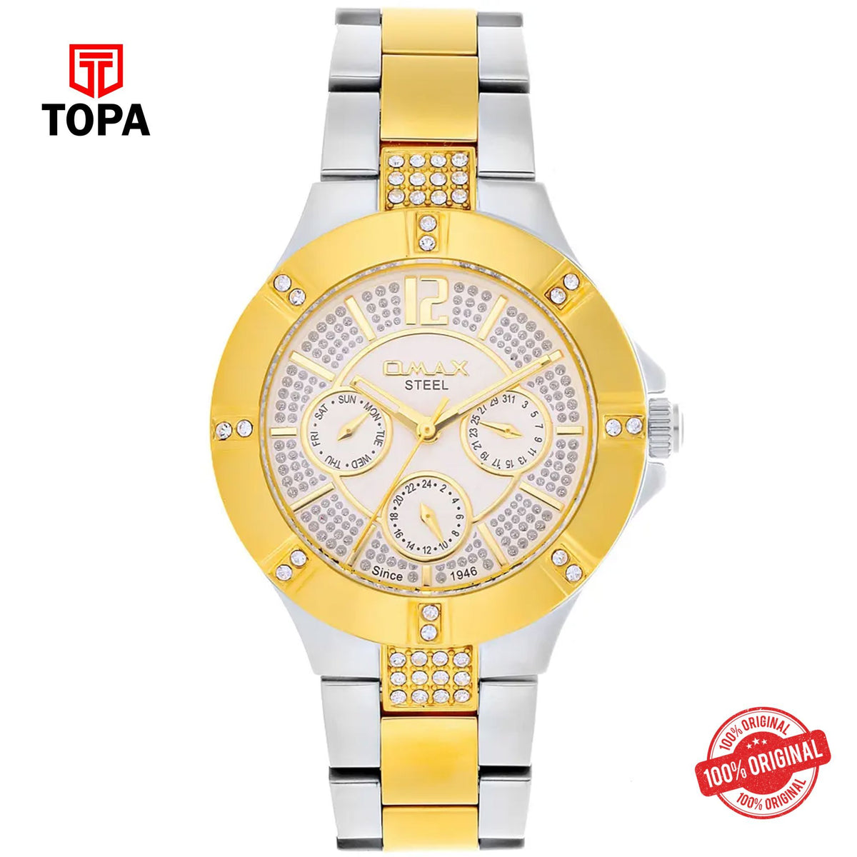 Topa Omax-48SMT36I-Metal-Band-Women-Watch - Product Image 1