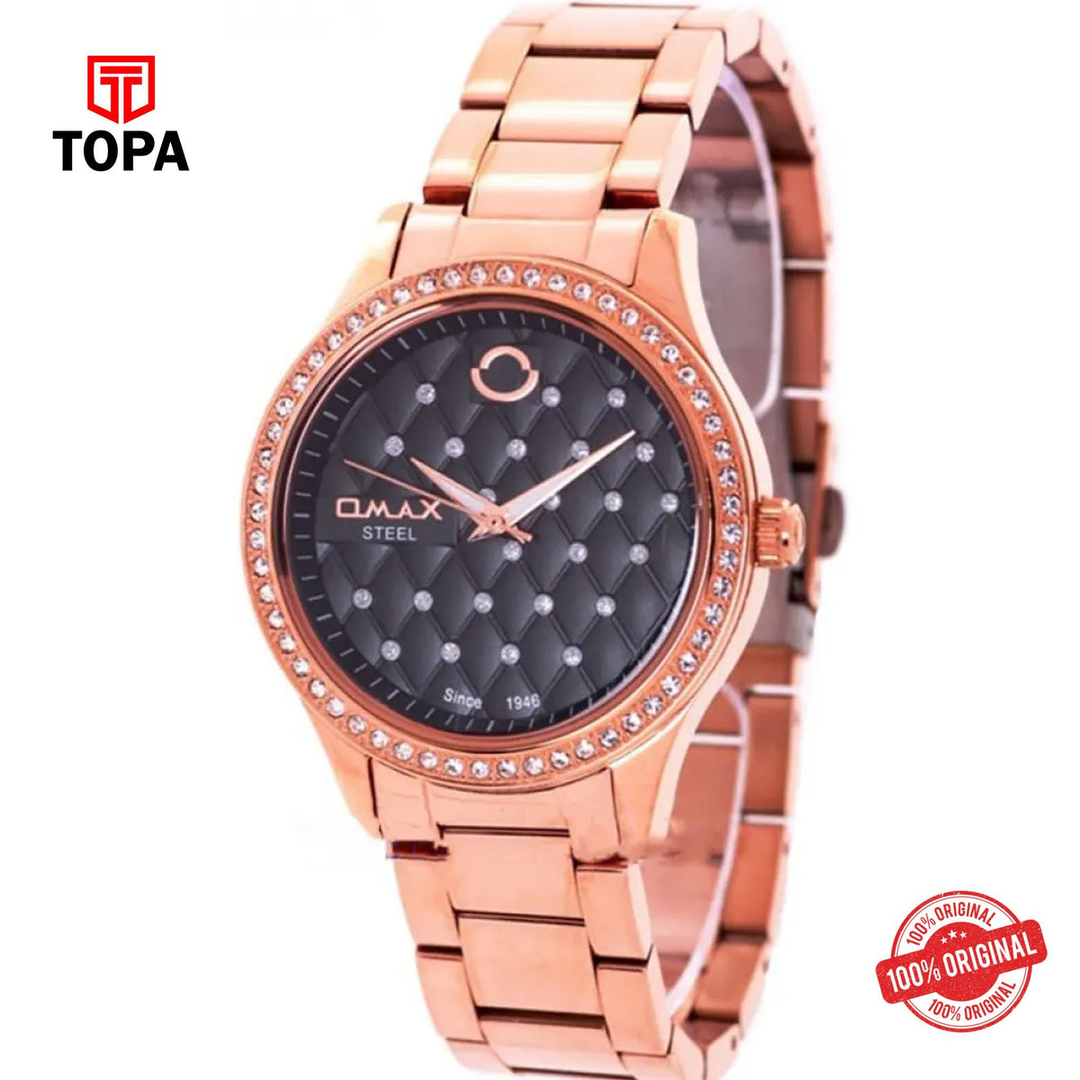 Topa Omax-50SYR28I-Metal-Band-Women-Watch - Product Image 1