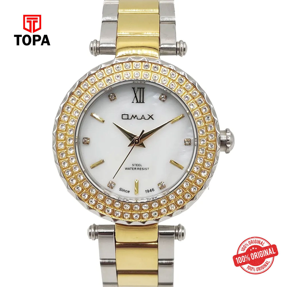 Topa Omax-53SYP36I-Metal-Band-Women-Watch - Product Image 1