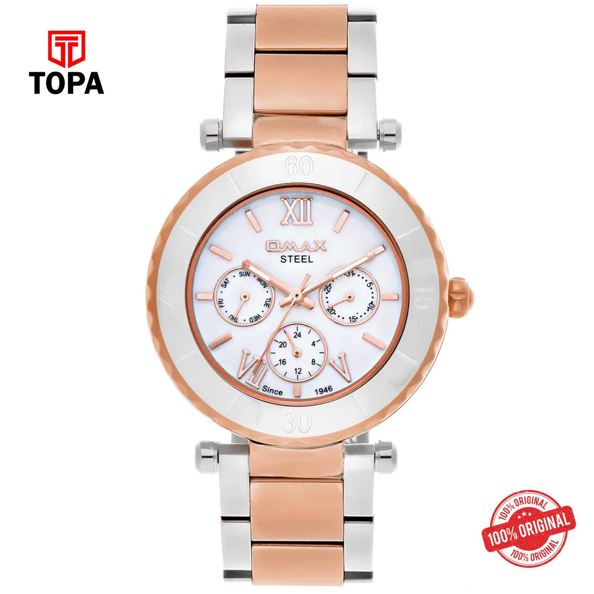 Topa Omax-54SMC36I-Metal-Band-Women-Watch - Product Image 1