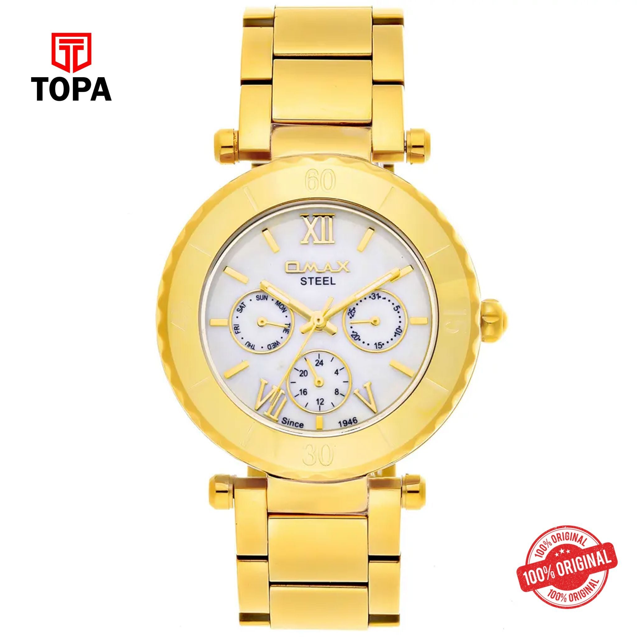 Topa Omax-54SMG31I-Metal-Band-Women-Watch - Product Image 1