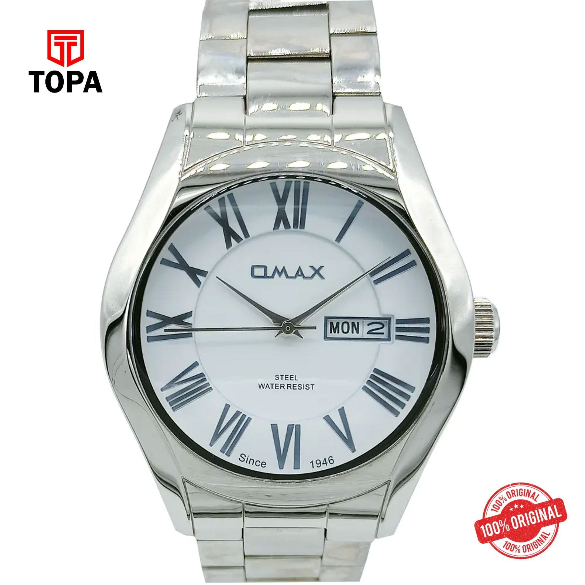Topa Omax-59SVP36I-Metal-Band-Men-Watch - Product Image 1