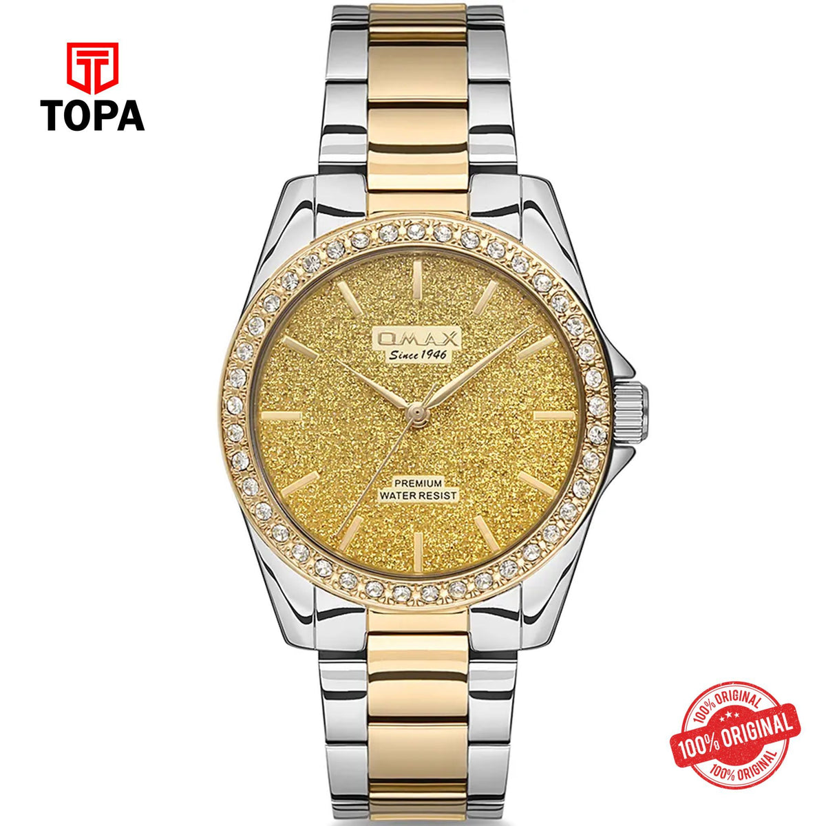 Topa Omax-6114T16I-Metal-Band-Women-Watch - Product Image 1