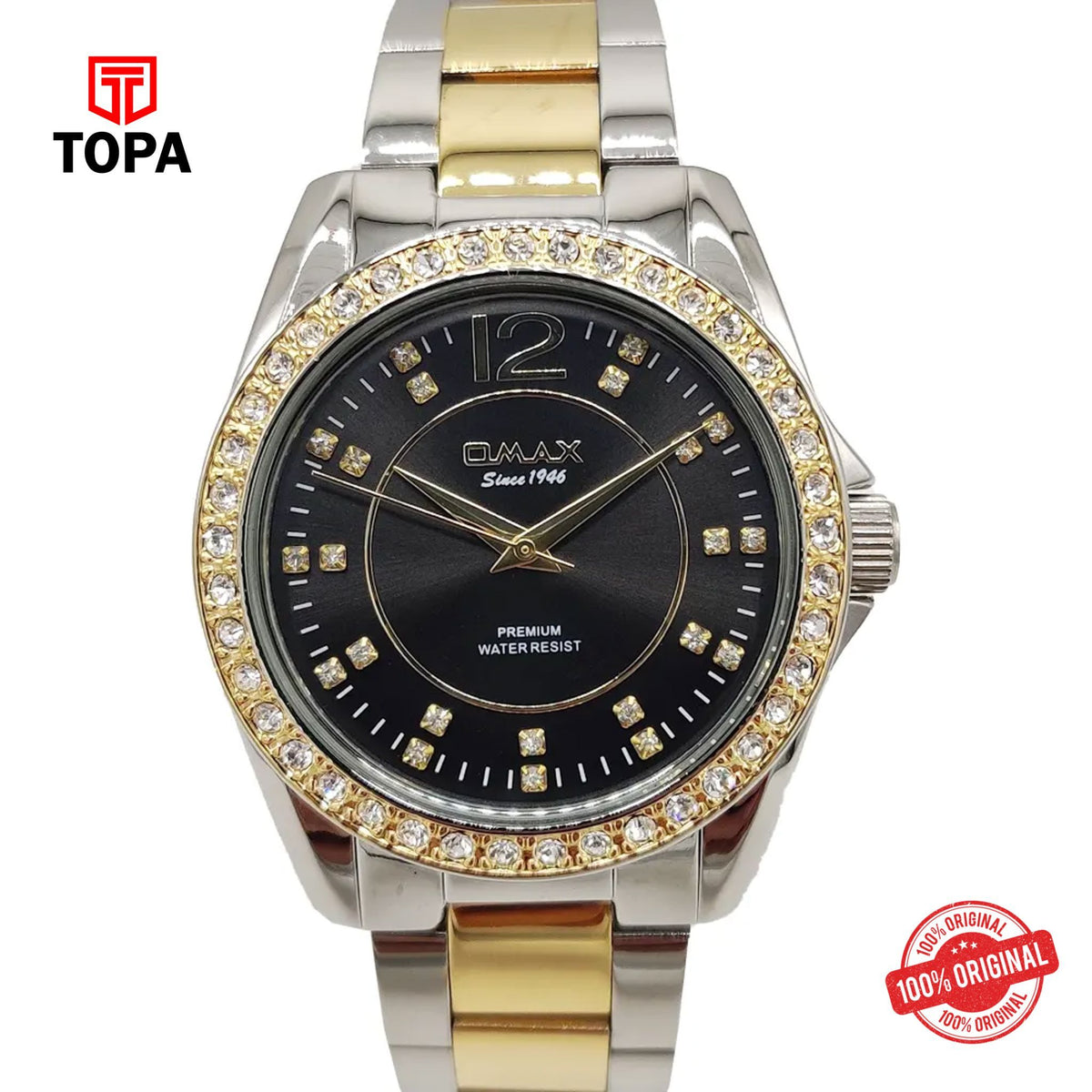 Topa Omax-6114T26A-Metal-Band-Women-Watch - Product Image 1