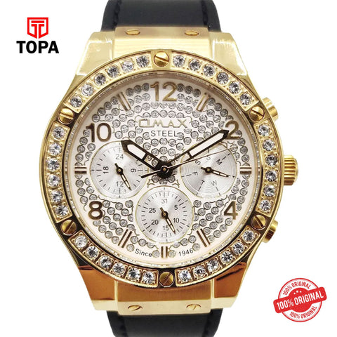 Topa Omax-67SMG32I-Leather-Band-Men-Watch - Product Image 1