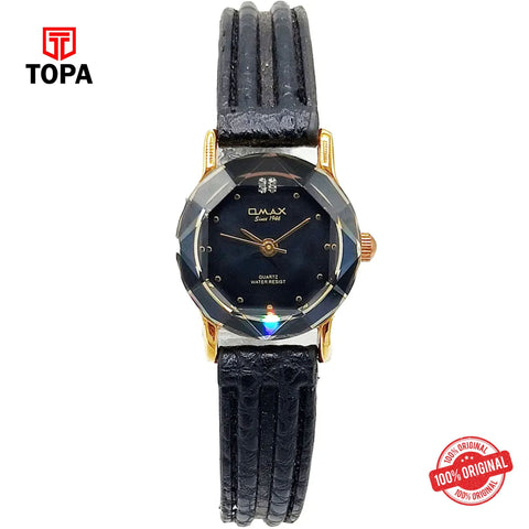 Topa Omax-8N8166QB42-Leather-Band-Women-Watch - Product Image 1