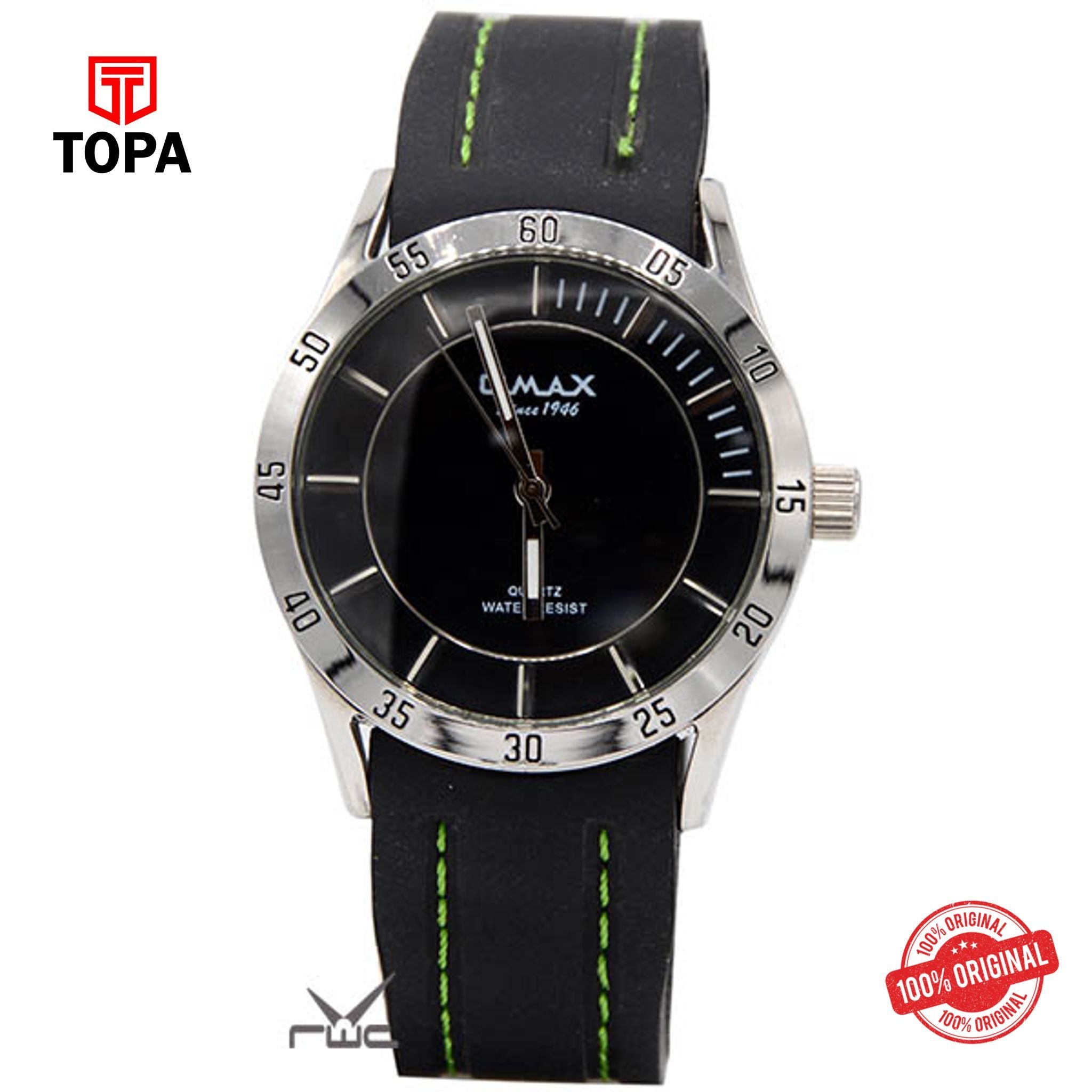 Topa Omax-A002-Silver-Mens-Wrist-Watch - Product Image 1