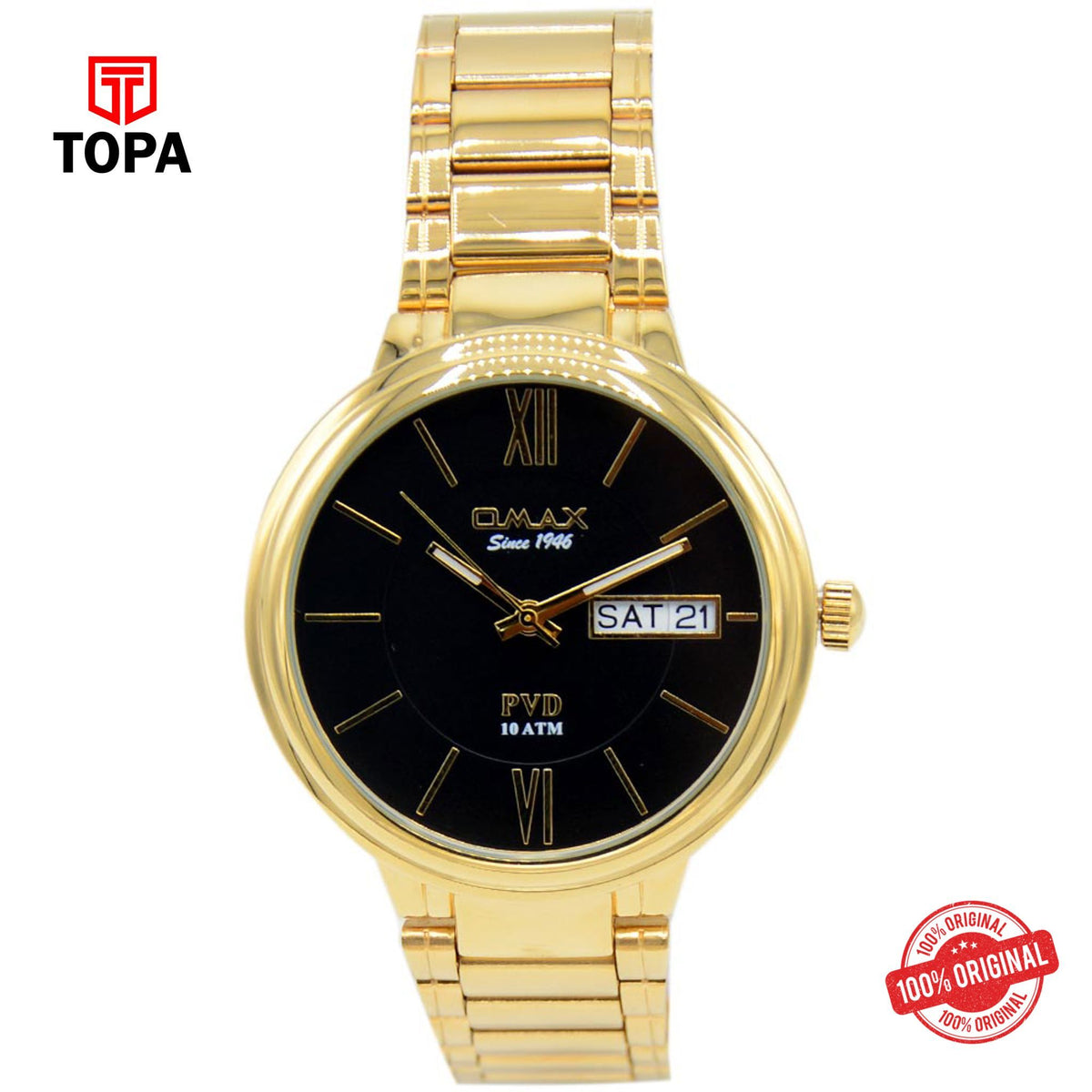Topa Omax-AS0133Q002-Metal-Band-Men-Watch - Product Image 1