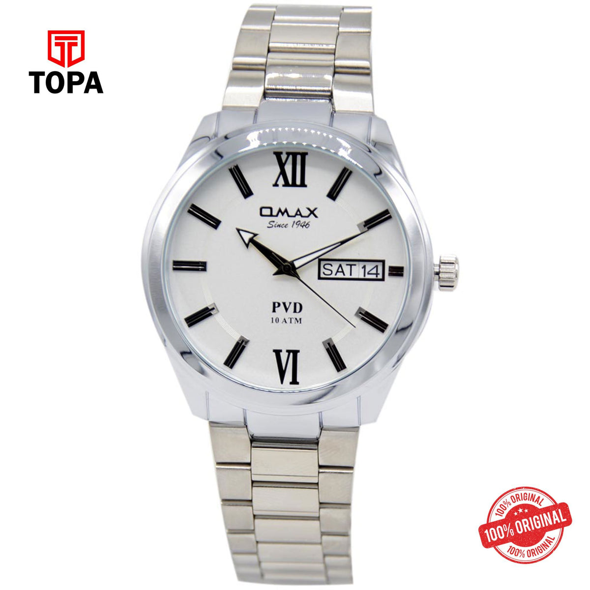Topa Omax-AS0139I018-Metal-Band-Men-Watch - Product Image 1